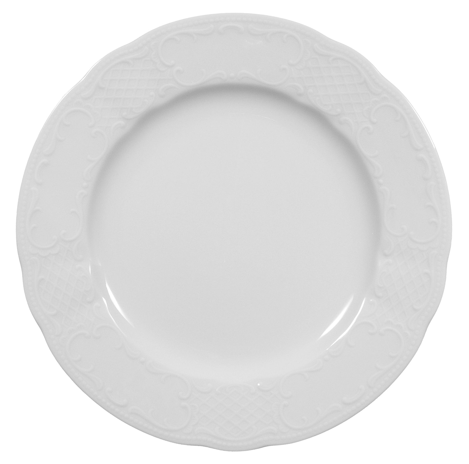Weißer, leerer Porzellanteller, Gastronomie