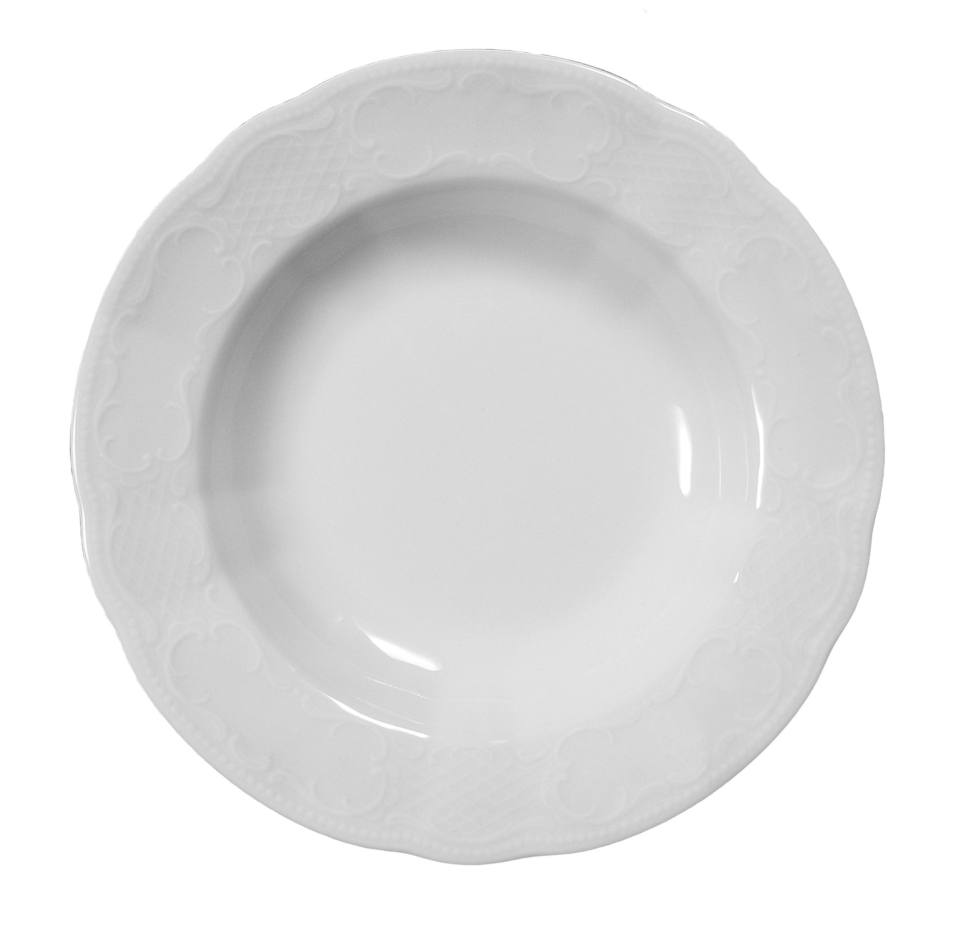 Weiße Porzellanplatte, B2B Gastronomie