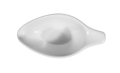 Weiße Keramik-Saucenschale