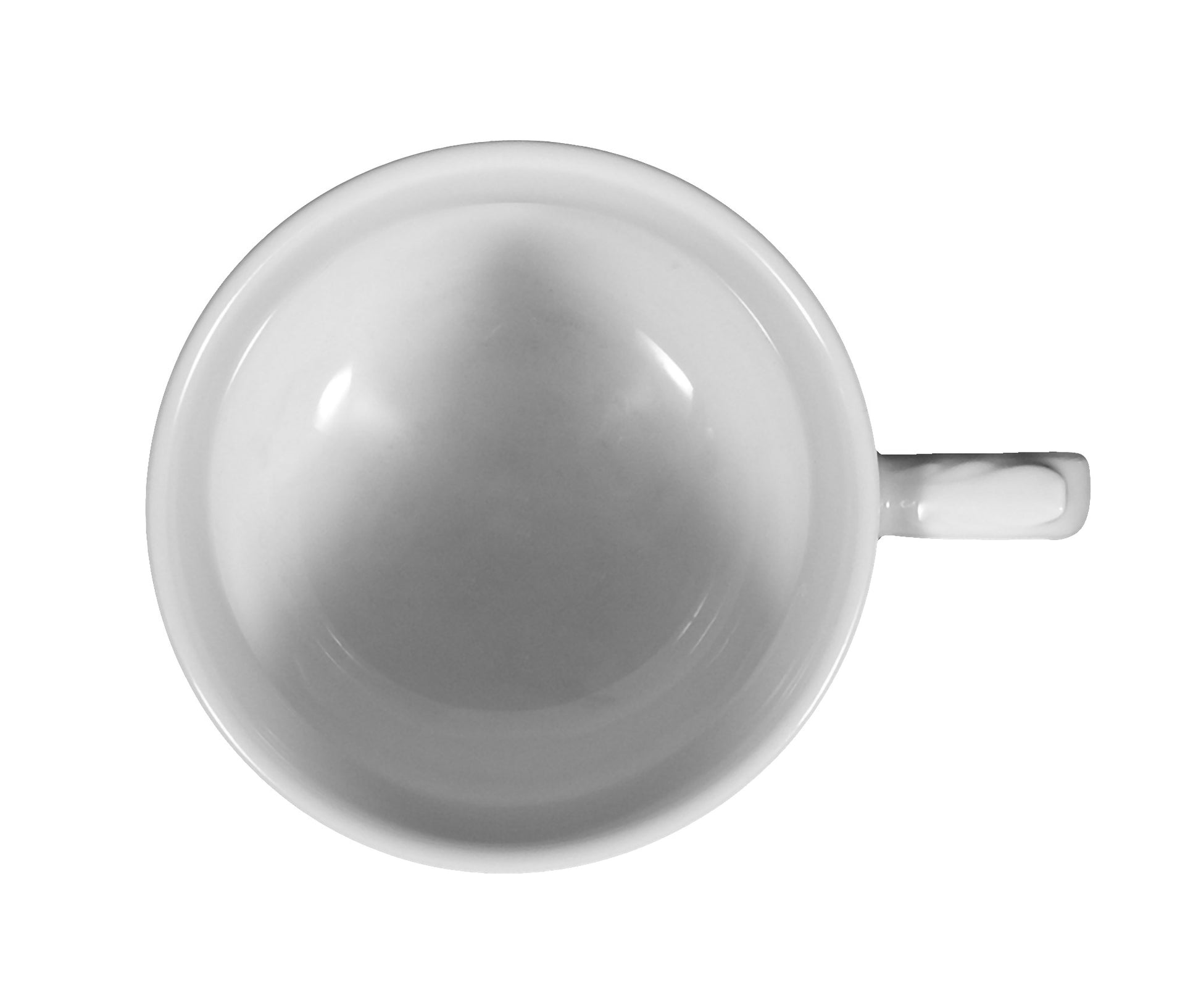 Weiße Kaffeetasse mit Muster