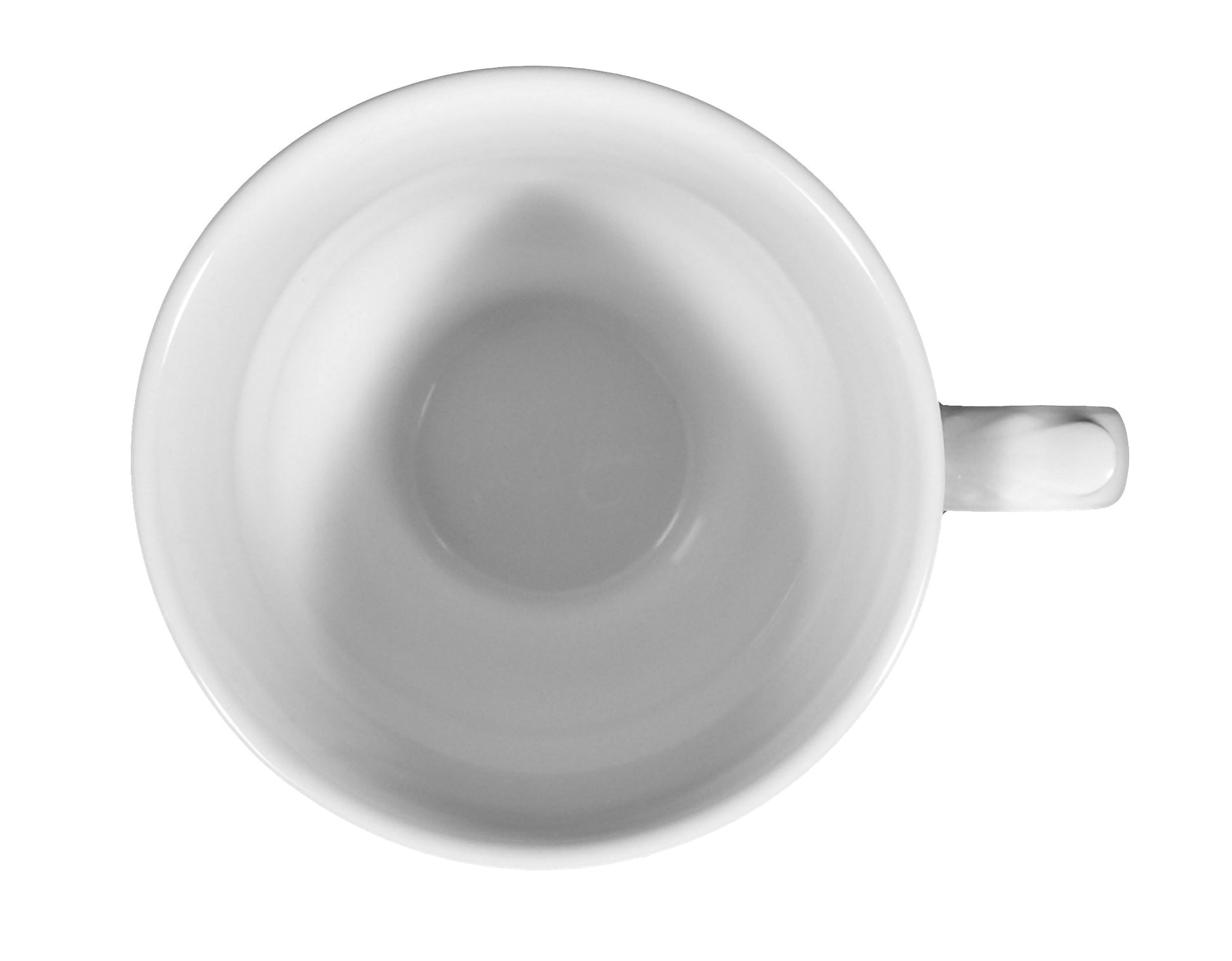 Weiße Porzellan-Tasse mit Ornamenten
