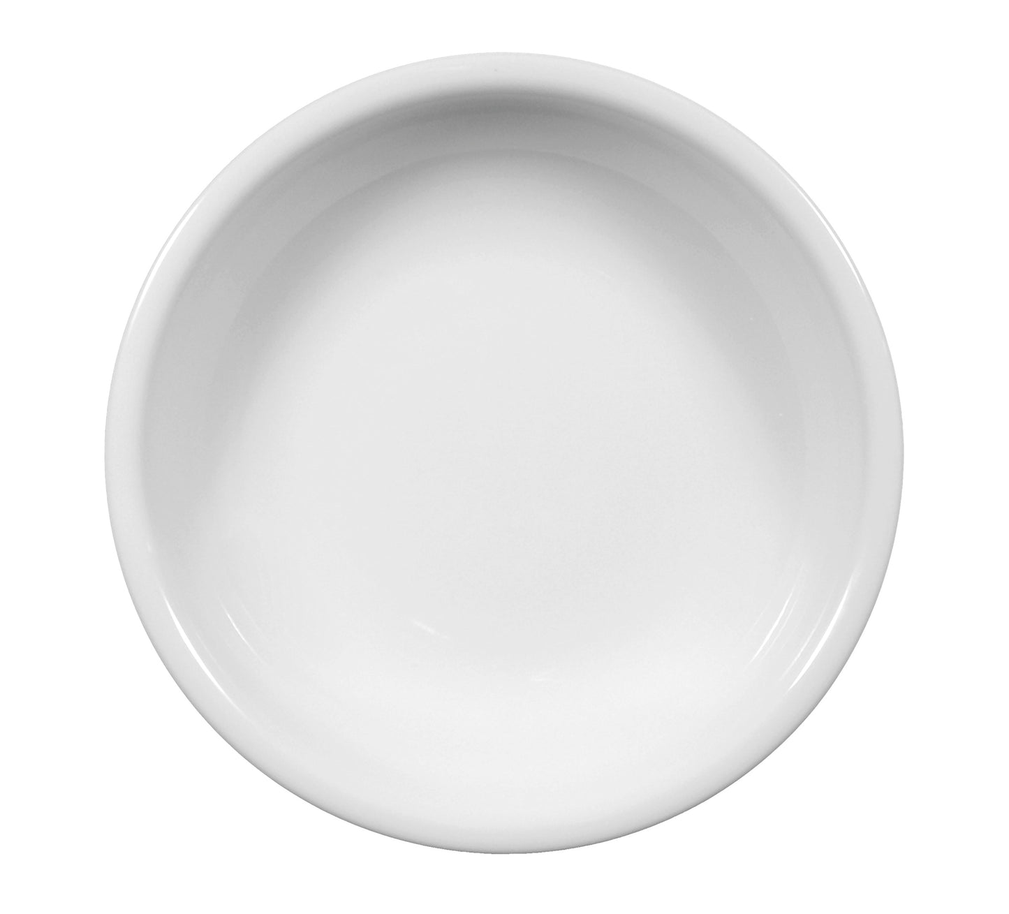 Weiße, leere Porzellanschale, Gastronomiebedarf