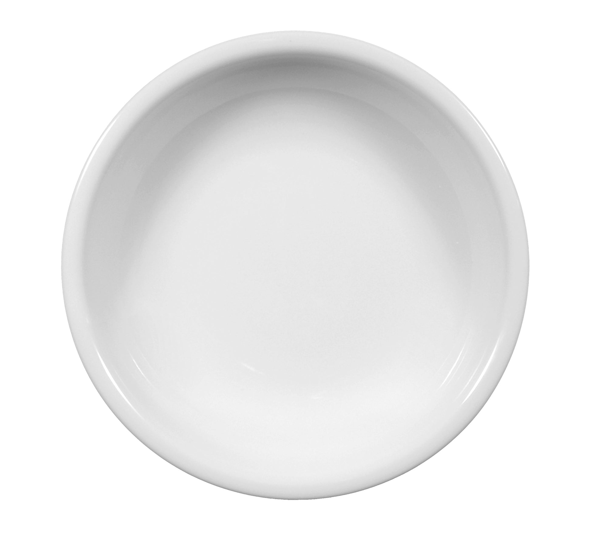 Weiße, leere Porzellanschale, Gastronomiebedarf