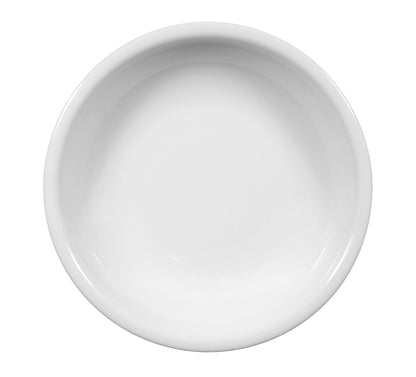 Weiße, leere Porzellanschale, Gastronomiebedarf