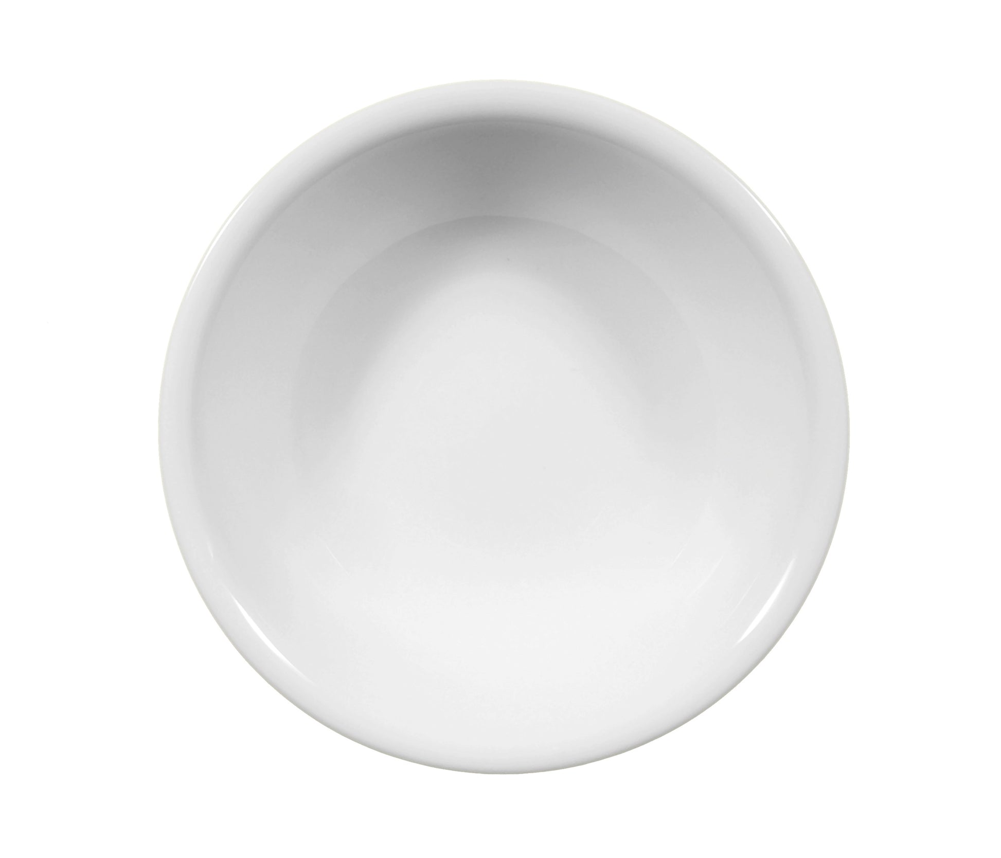 Weiße Schale, Gastronomie-Geschirr, leer
