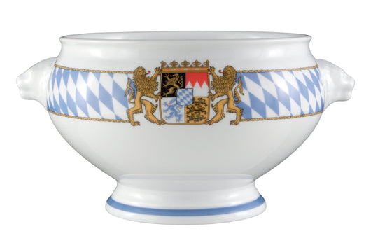 Bayerische Flagge auf Porzellanschale