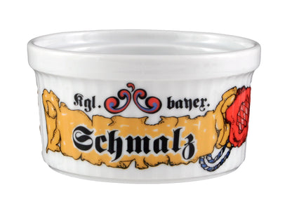Porzellanschälchen mit bayerischem Wappen.