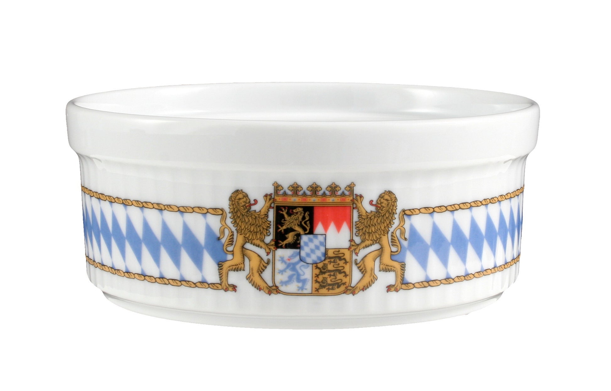Porzellanschale mit bayerischem Wappen.