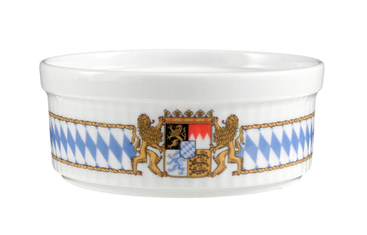 Porzellanschale mit bayerischem Wappen.