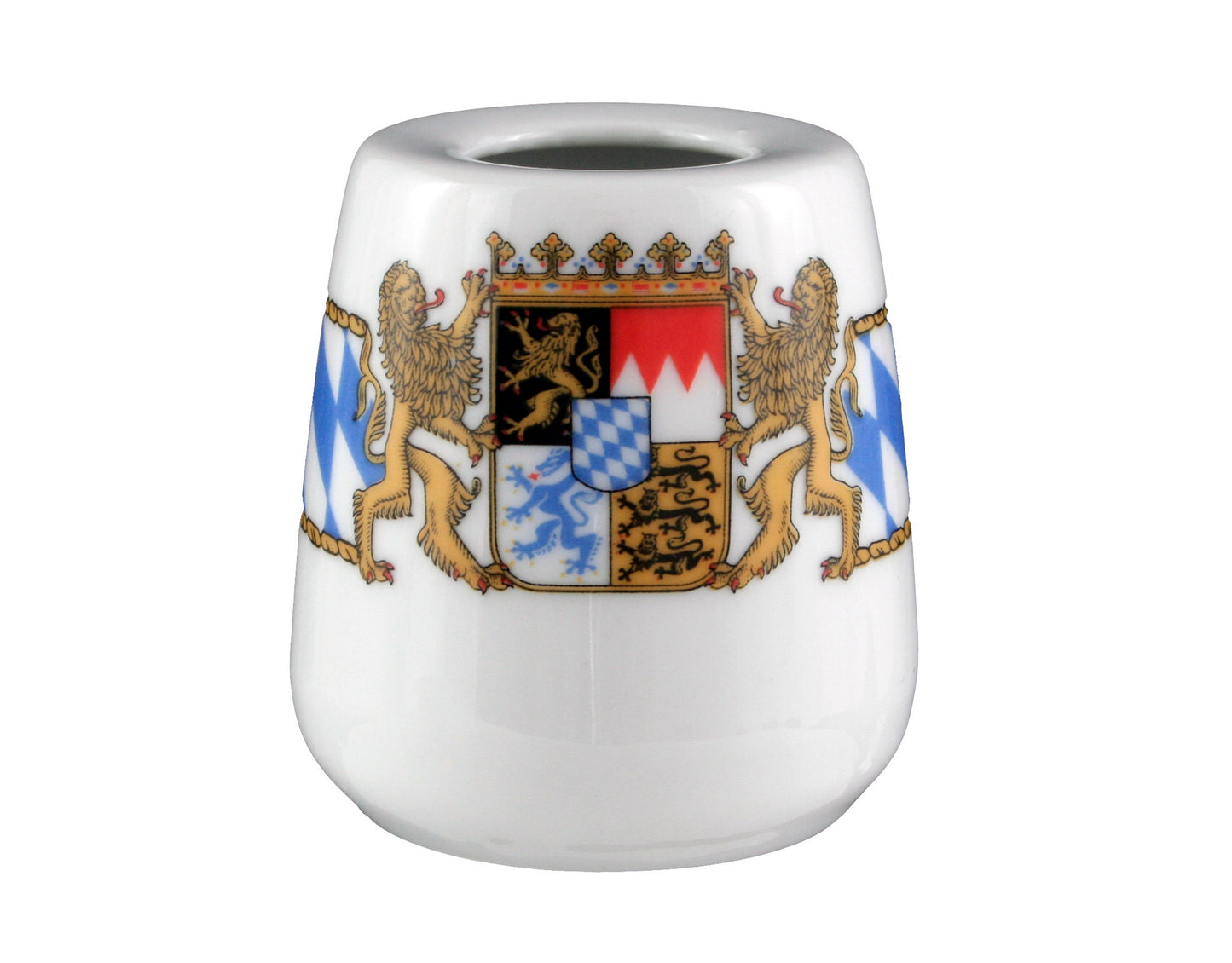 Bayerisches Wappen auf Keramik-Objekt