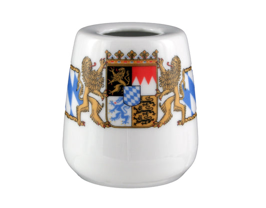 Bayerisches Wappen auf Keramik-Objekt