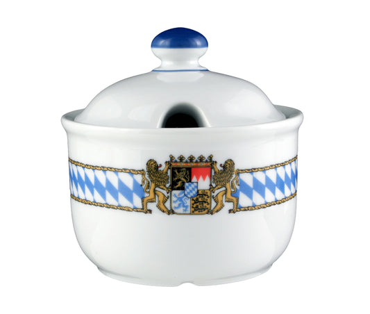 Bayerische Zuckerdose mit Wappen