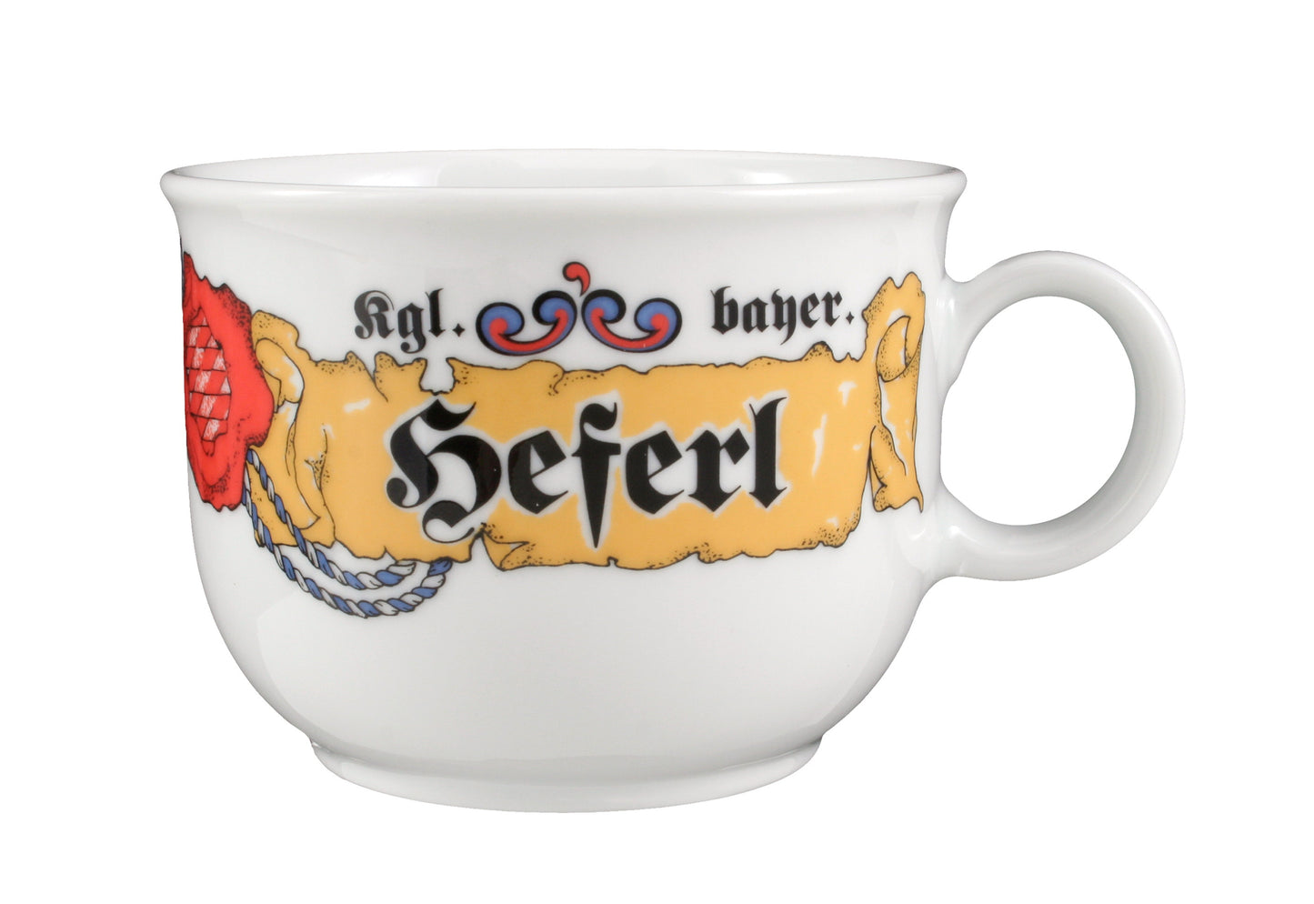 Bayerischer Bierkrug mit Hefe-Design