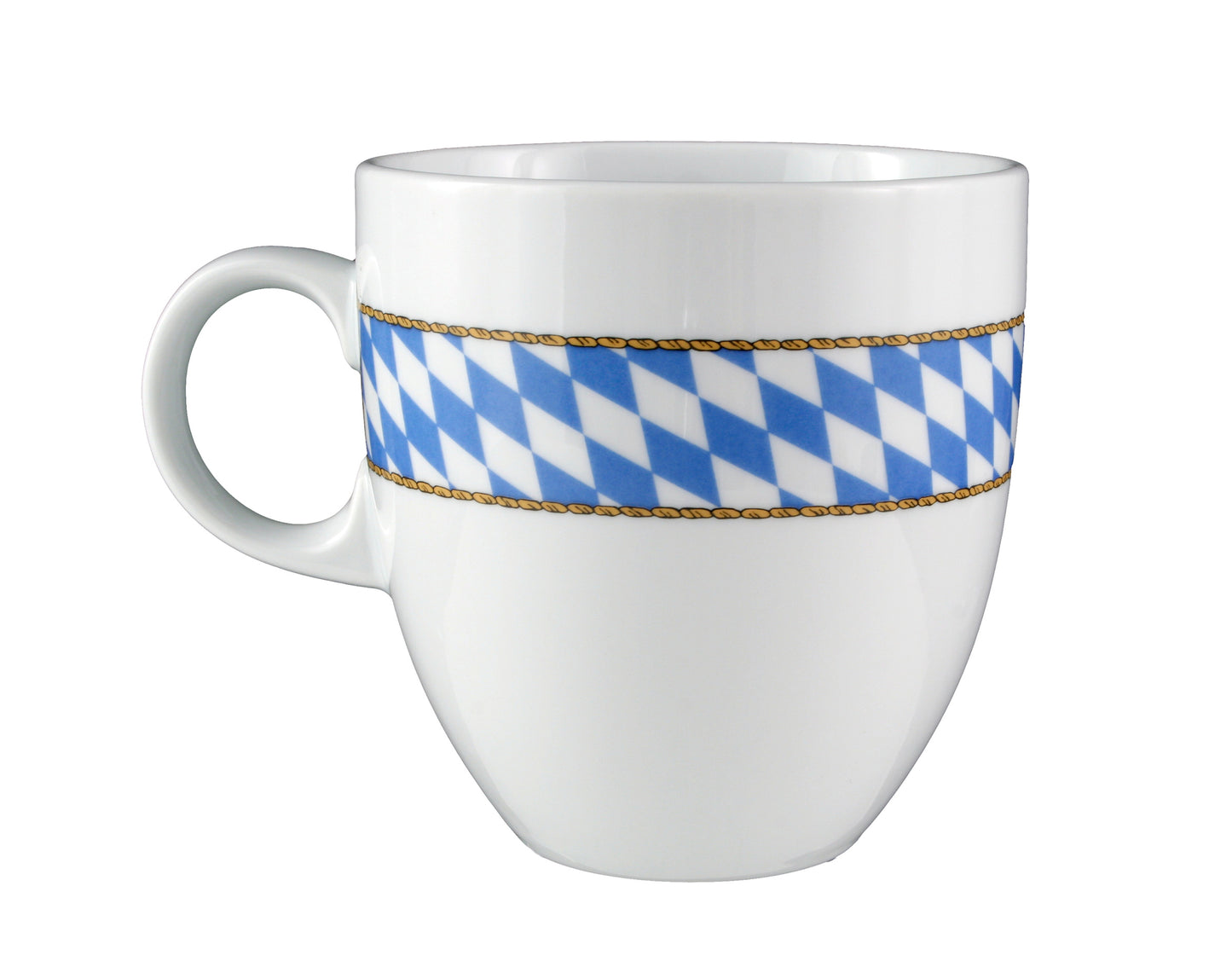 Weiße Tasse mit bayerischem Wappen