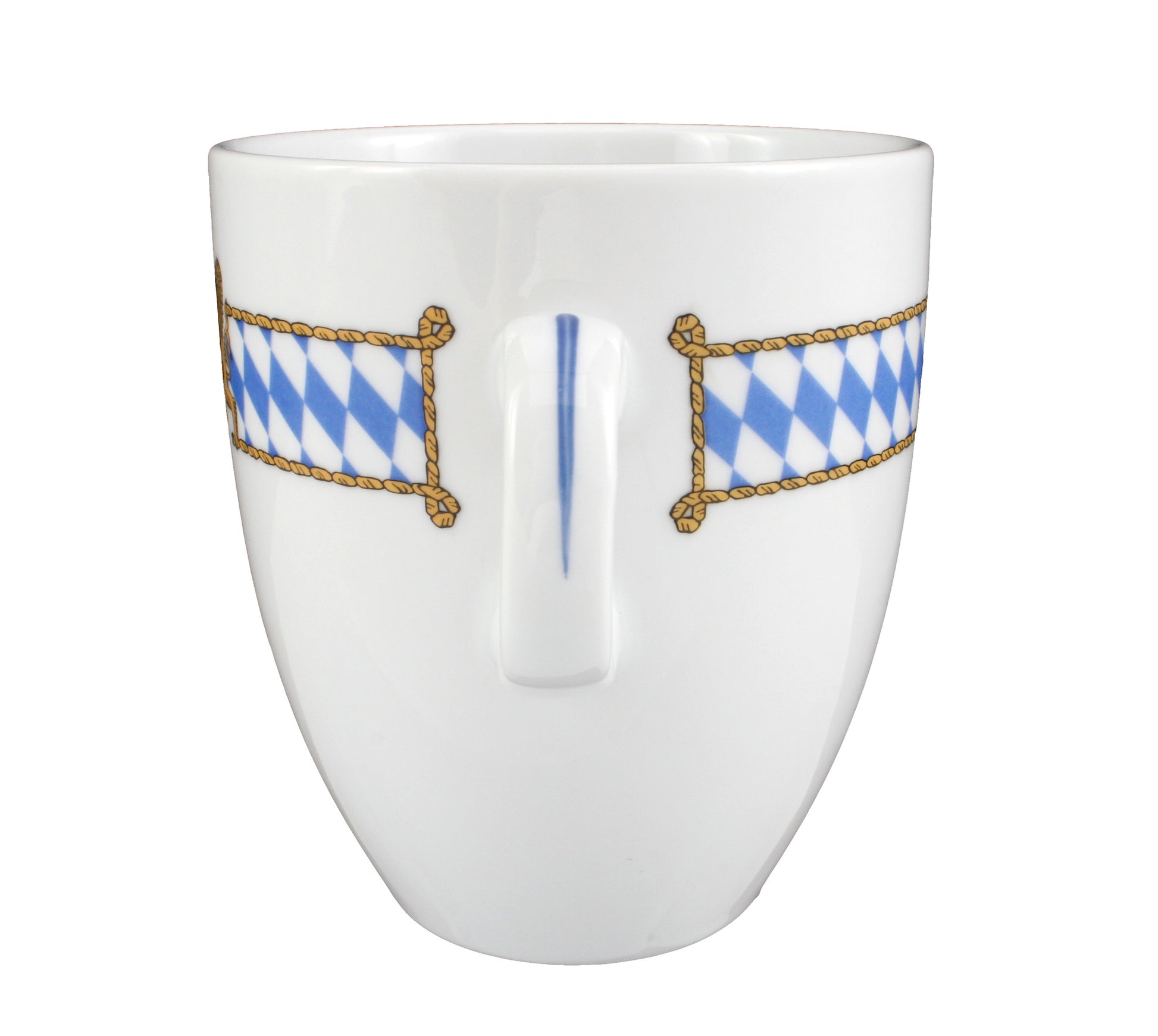 Weiße Tasse mit bayerischem Wappen