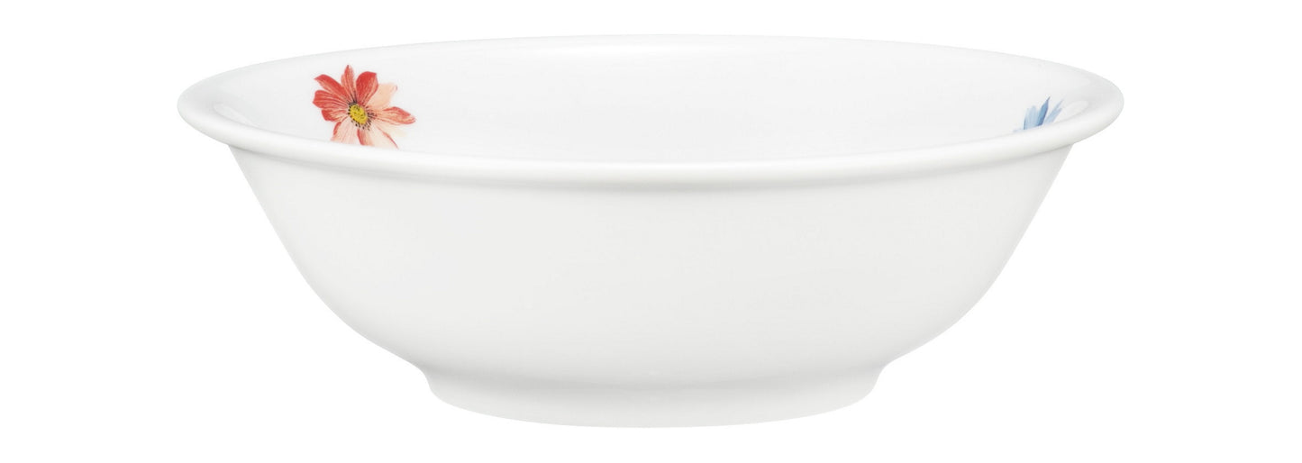 Weiße Schale mit Blumenmuster