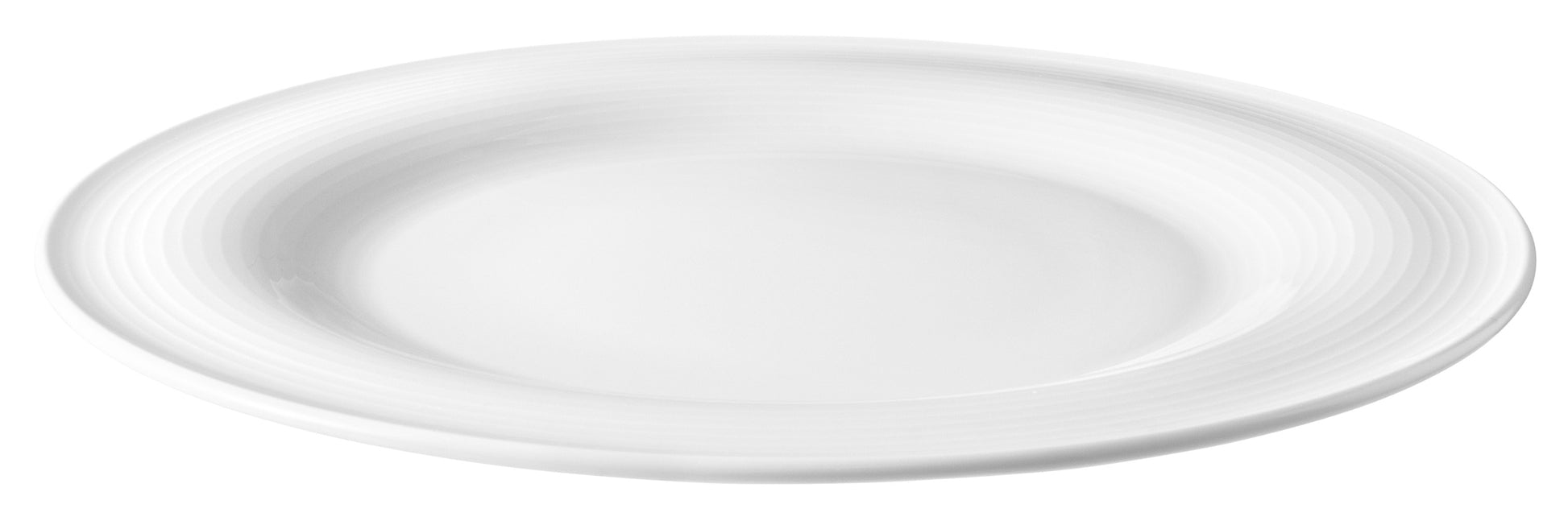 Leere weiße Teller für Gastronomie