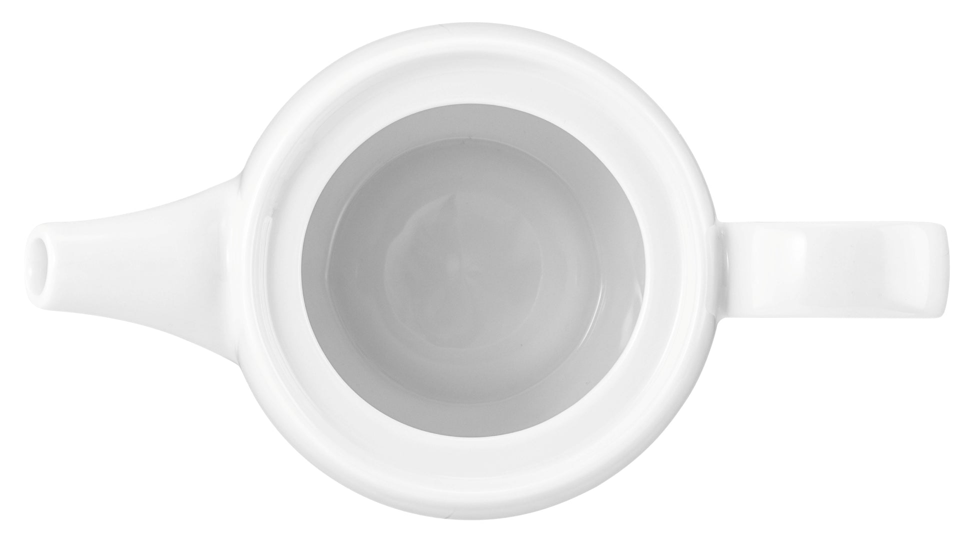 Weiße Teekanne für Gastronomie