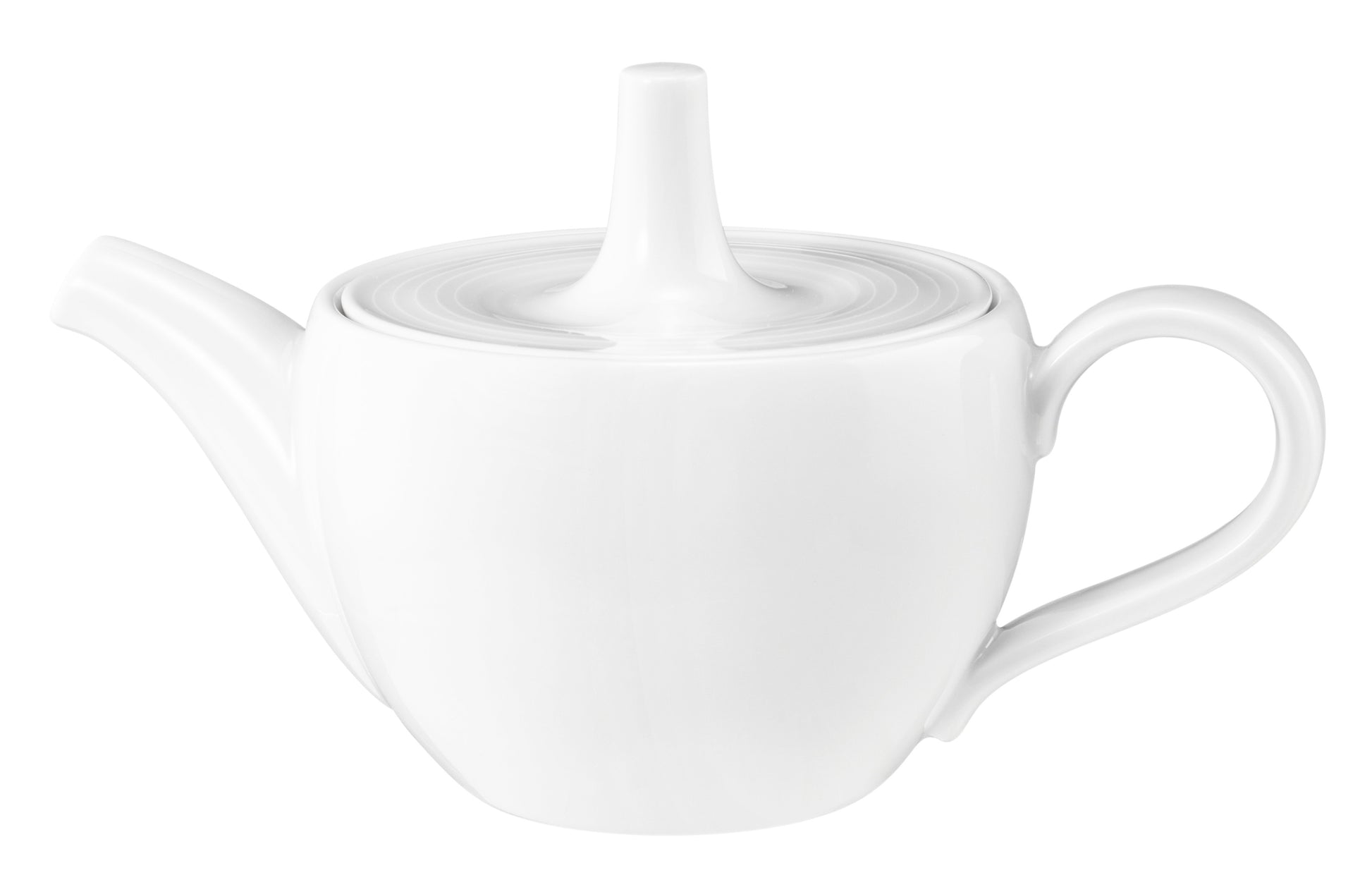 Weiße Teekanne aus Porzellan
