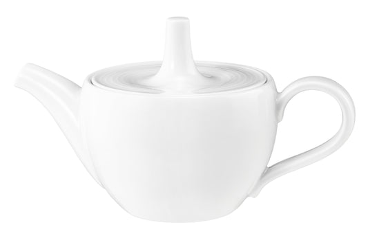 Weiße Teekanne aus Porzellan