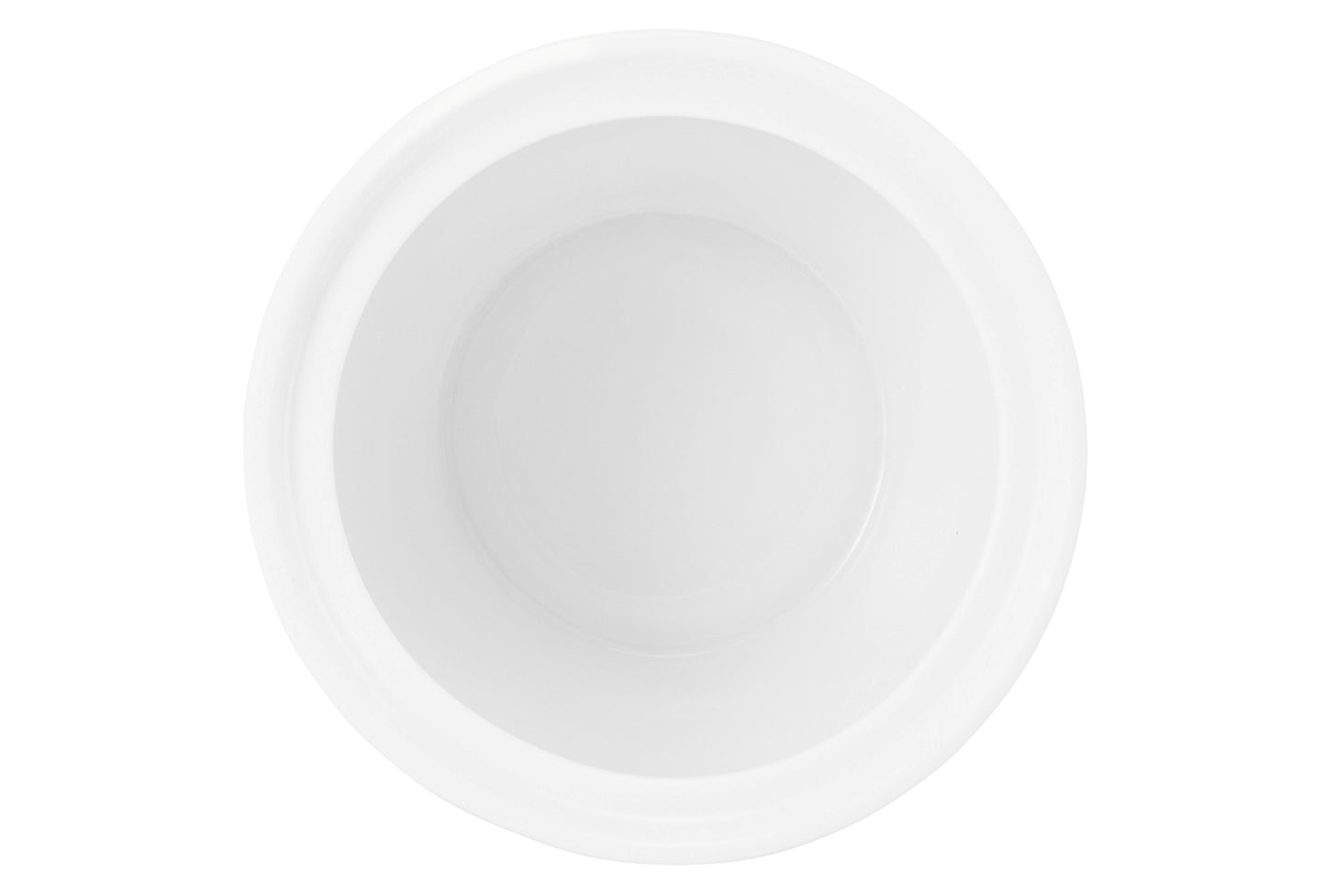 Weiße Schüssel für Gastronomiezwecke