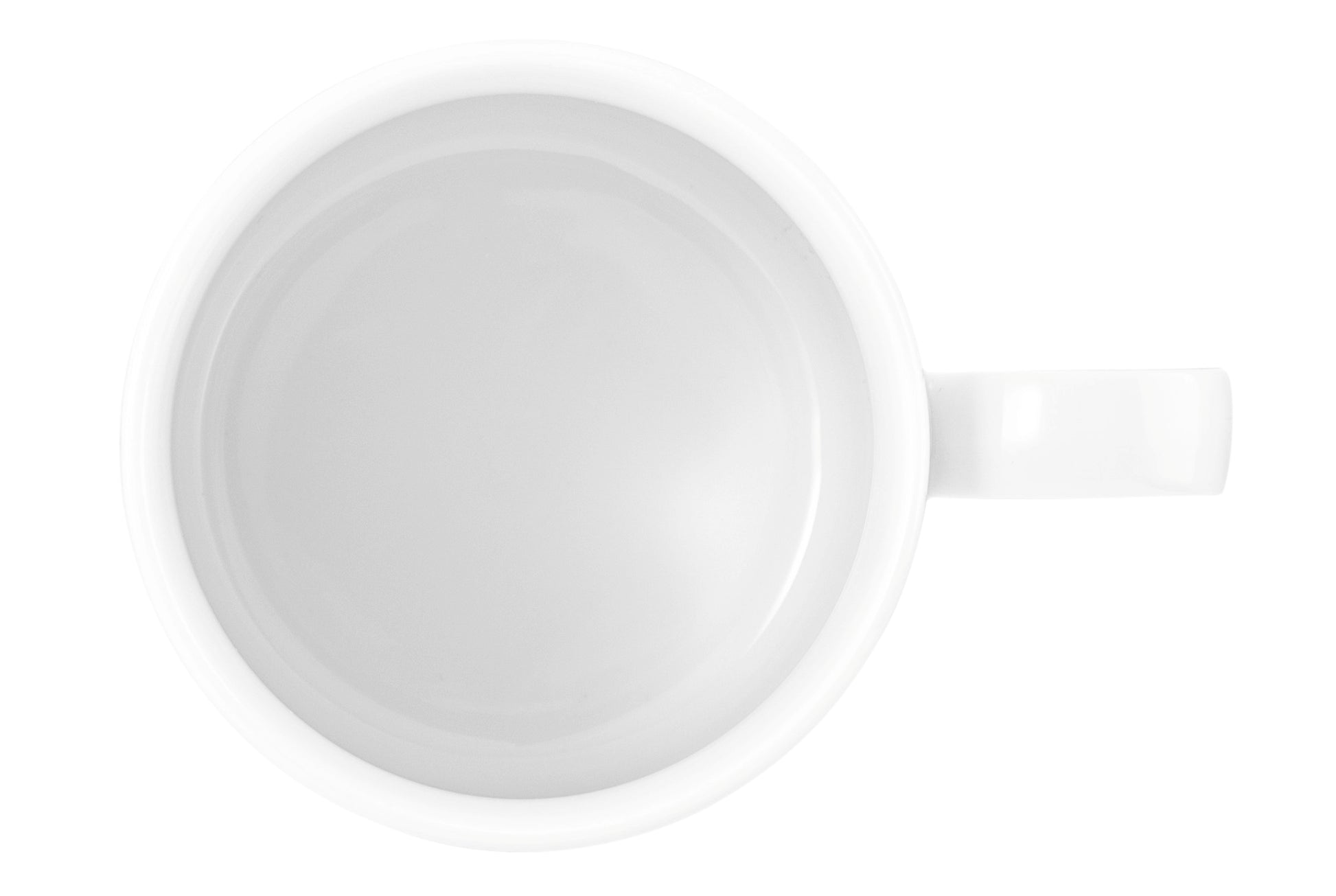 Weiße gerippte Kaffeetasse