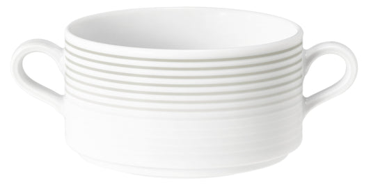 Weiße B2B-Gastronomie-Tasse mit Griffen
