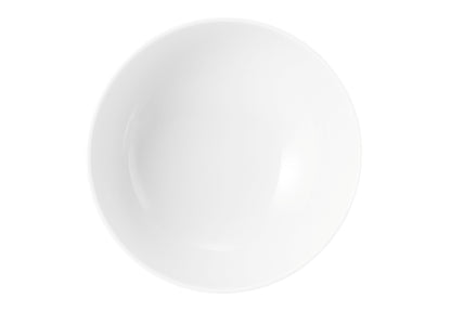 Weiße Schüssel mit Rillen