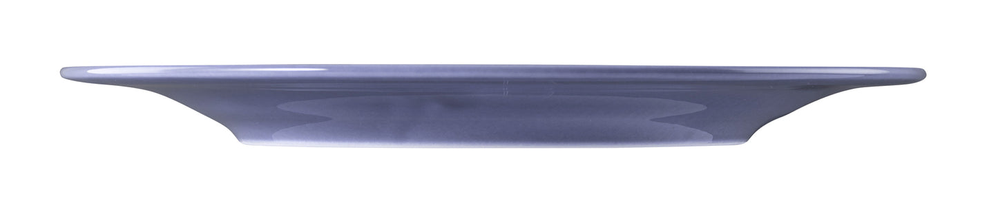 Leere blaue Teller für Gastronomie