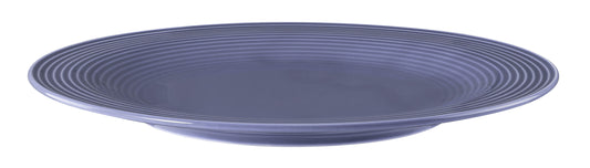 Leere blaue Teller für Gastronomie