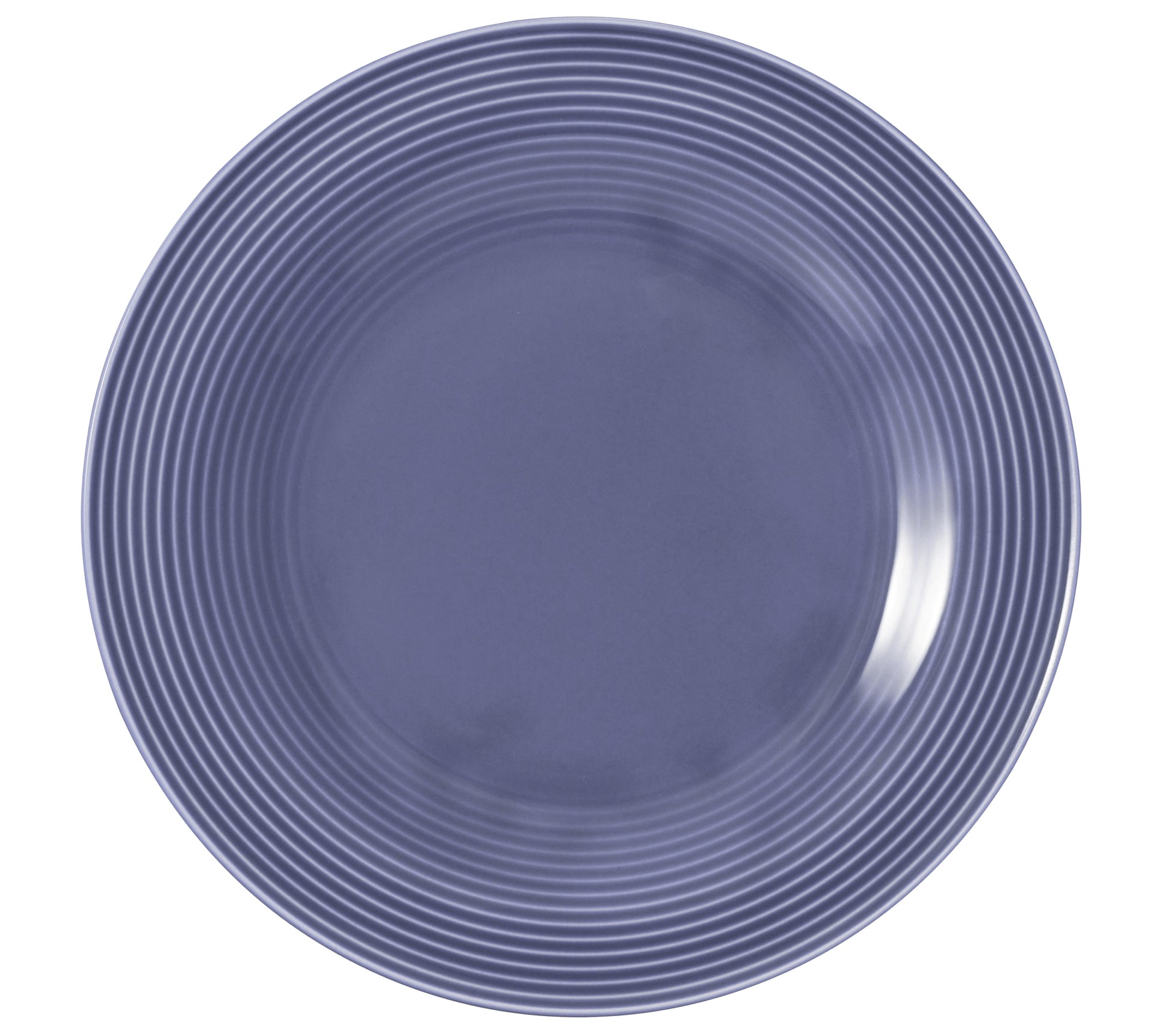Leere blaue Teller für Gastronomie