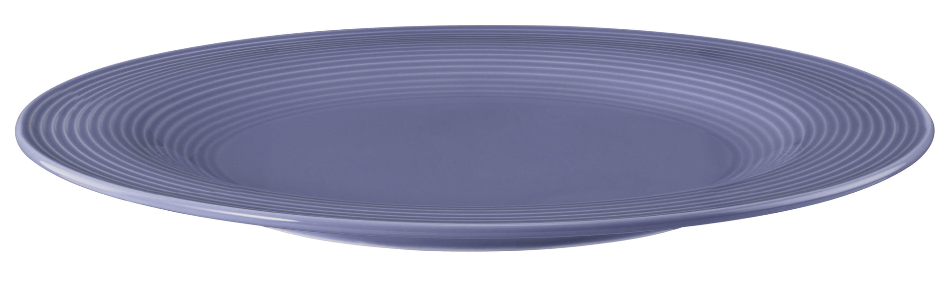Leere blaue Teller für Gastronomie