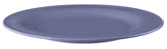 Leere blaue Teller für Gastronomie