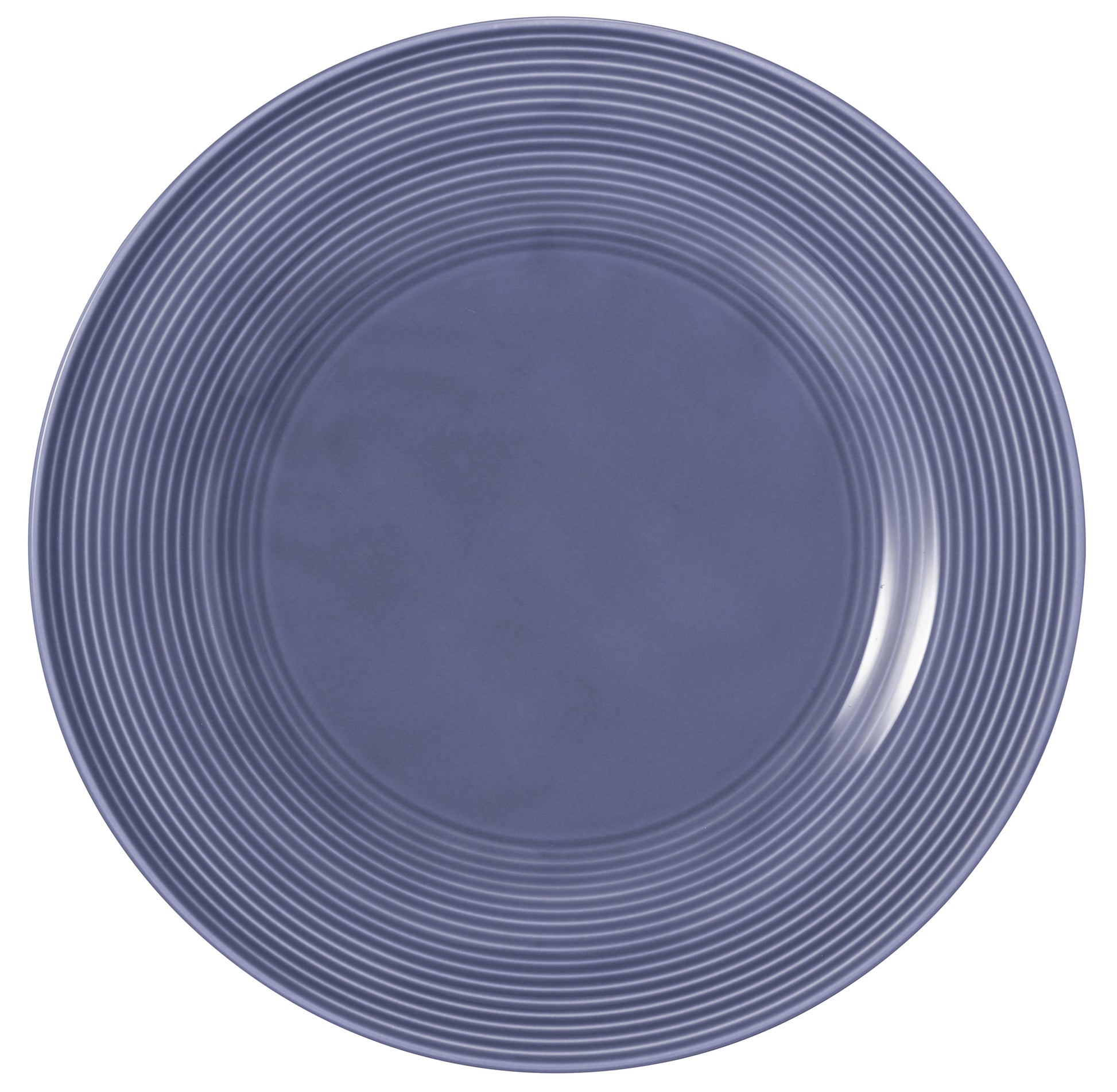 Leere blaue Teller für Gastronomie