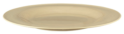 Beiger Teller mit Rillenmuster