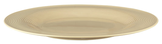 Beiger Teller mit Rillenmuster
