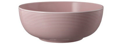 Blaue Schüssel mit Rillenmuster
