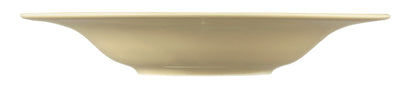 Beige flache Schüssel mit Rillen