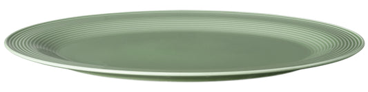 Grüner Teller mit Rillen