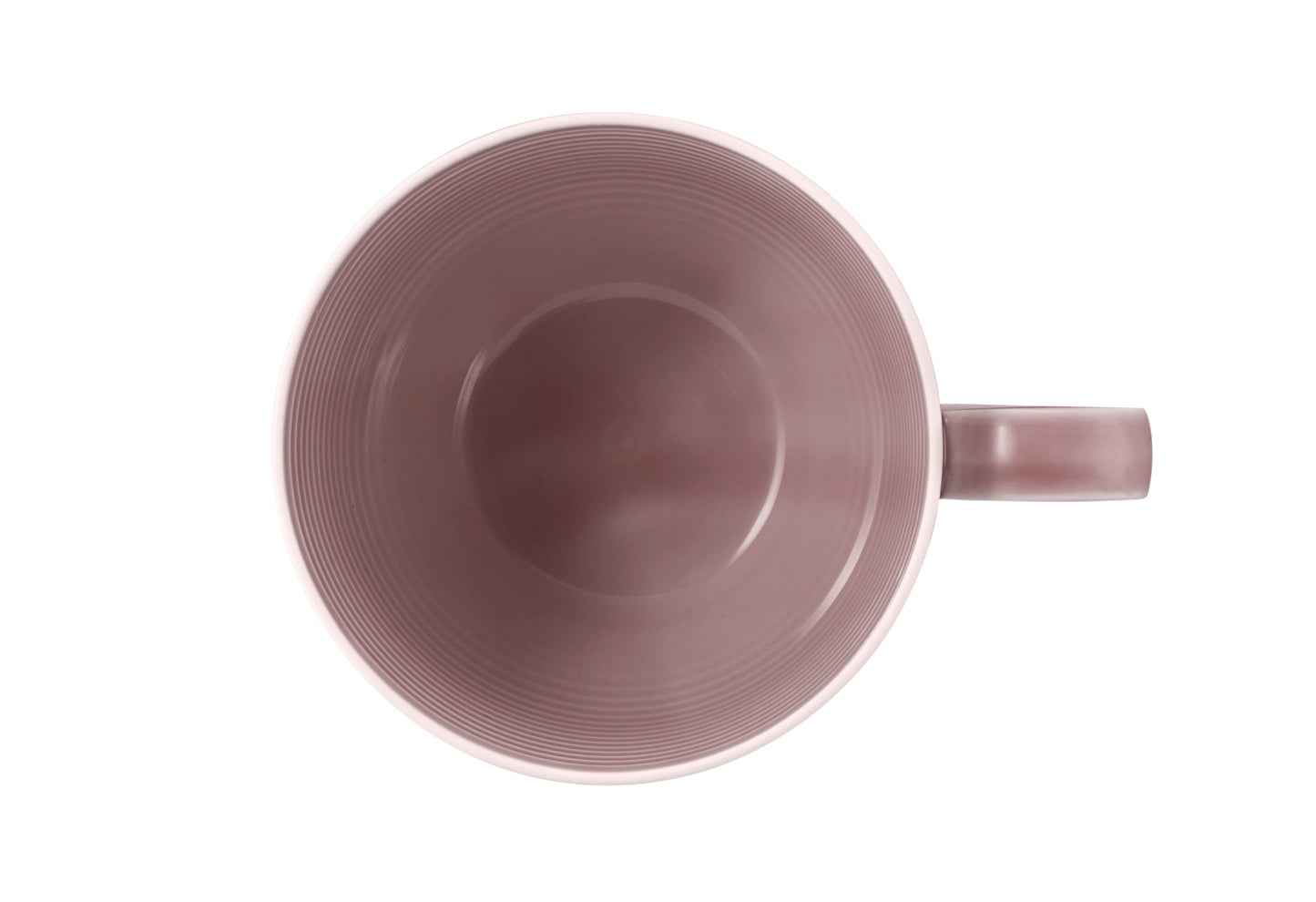 Blaue Tasse mit Rillenstruktur