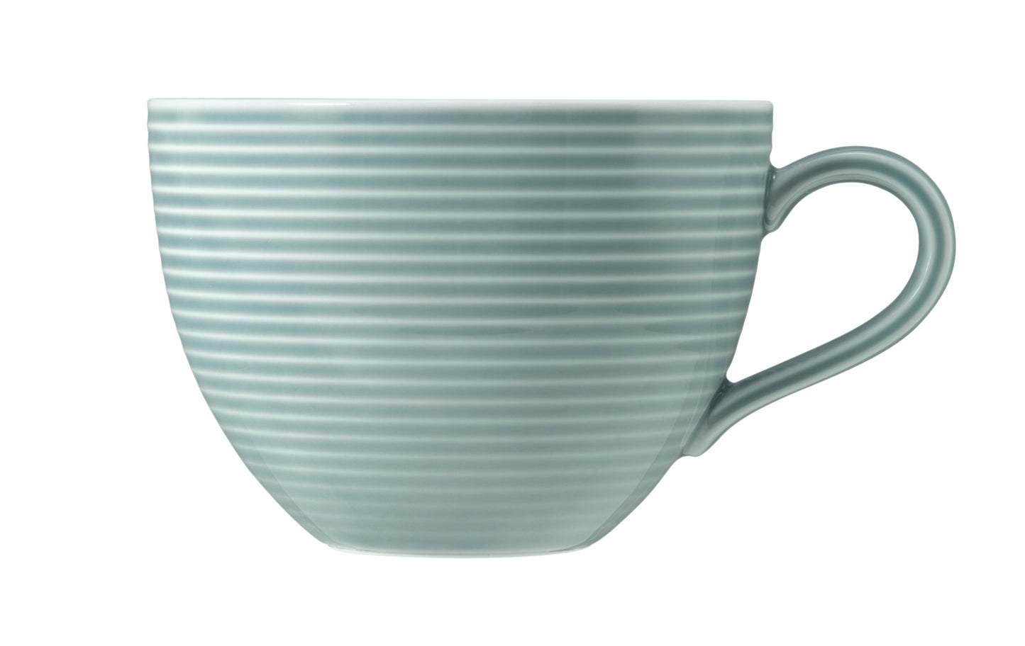 Blaue, strukturierte Kaffeetasse