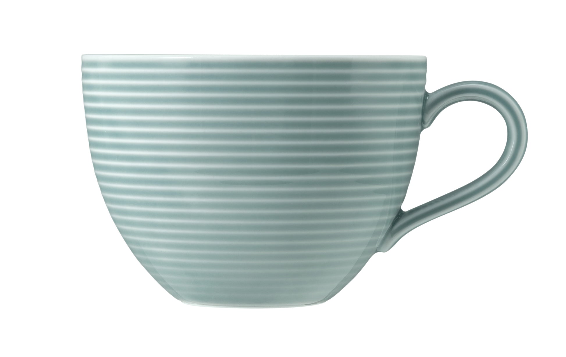 Blaue, strukturierte Kaffeetasse
