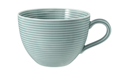 Blaue, strukturierte Kaffeetasse