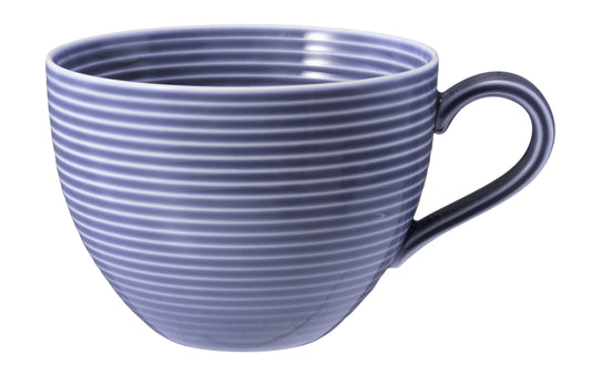 Blaue gerippte Kaffeetasse