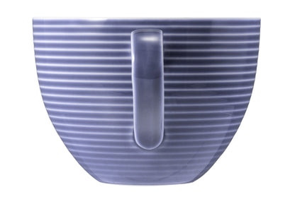 Blaue gerippte Kaffeetasse