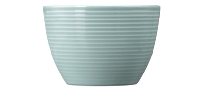 Blaue Keramikschale mit Wasser