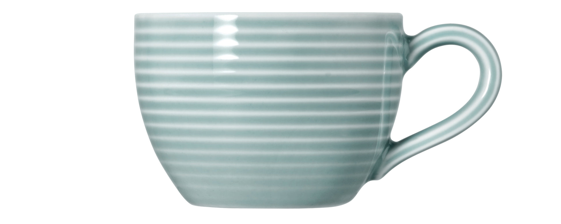 Blaue gestreifte Kaffeetasse