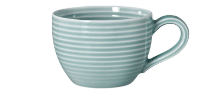 Blaue gestreifte Kaffeetasse