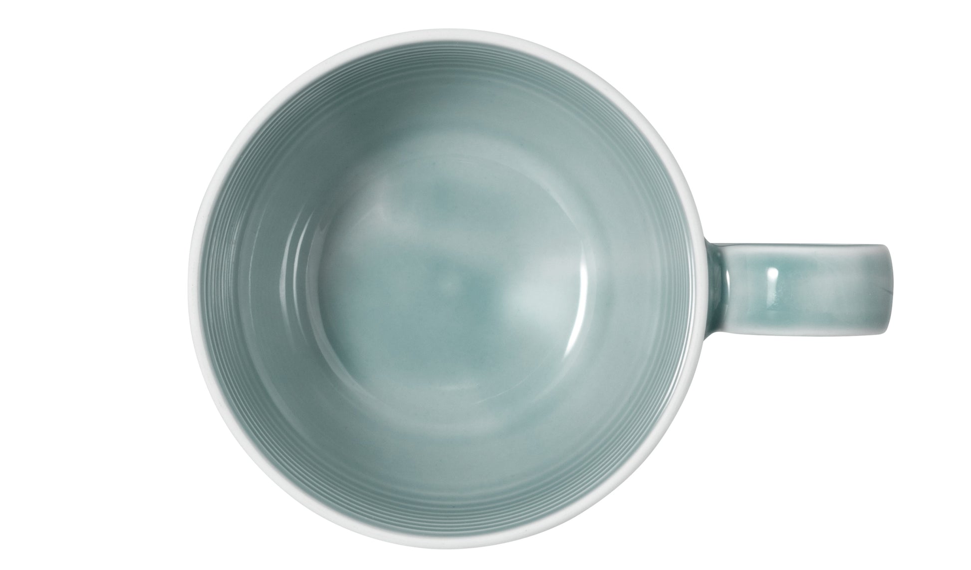 Blaue gestreifte Kaffeetasse