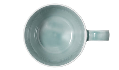 Blaue gestreifte Kaffeetasse